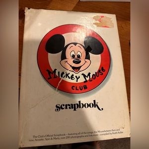 Mickey Mouse Club Scrapbook Hardcover - vintage 1975
